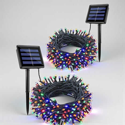 SolarDreams®  Luz Navideña con Panel Solar